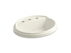 KOHLER K-2992-8-96 Tresham Oval Drop-in bathroom sink with 8" widespread faucet holes