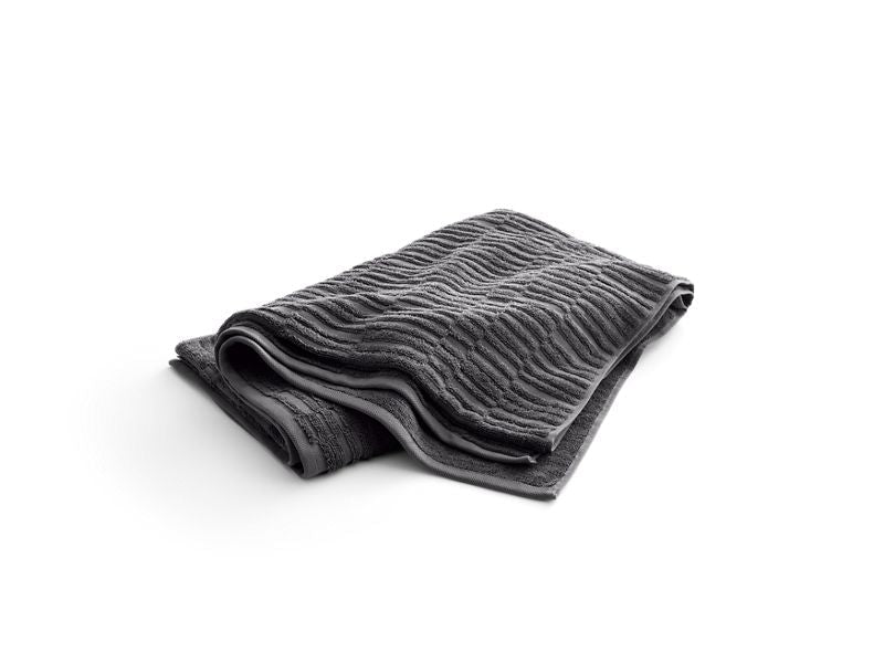 KOHLER 31506-TA-58 Turkish Bath Linens Bath Sheet With Tatami Weave, 35" X 70" in Thunder Grey