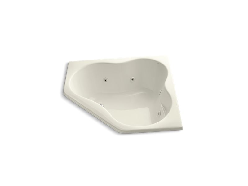 KOHLER K-1154-H-96 5454 54" x 54" drop-in corner whirlpool with heater
