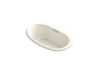KOHLER K-5714-VBW Underscore 59-11/16" x 35-5/8" drop-in VibrAcoustic bath with Bask heated surface