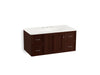 KOHLER K-99563-1WG Damask 42" wall-hung bathroom vanity cabinet with 1 door and 4 drawers