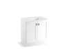 KOHLER K-99528-TK-1WA Poplin 30" bathroom vanity cabinet with toe kick and 2 doors
