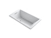 KOHLER K-1173-VB Underscore 66" x 36" drop-in VibrAcoustic bath with end drain
