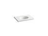 KOHLER K-2796-1 Ceramic/Impressions 31" oval vanity-top bathroom sink with single faucet hole
