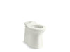 KOHLER K-20485 Irvine Comfort Height Elongated chair-height toilet bowl with ContinuousClean, Comfort Height, skirted trapway, seat not included