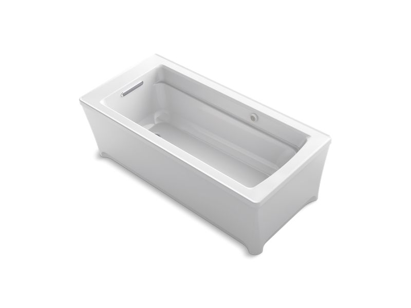 KOHLER 2594-W1-0 Archer 68" X 32" Freestanding Bath With Bask(R) Heated Surface in White