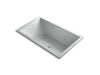 KOHLER K-1174-XH2G-95 Underscore Rectangle 72" x 42" drop-in whirlpool + BubbleMassage(TM) Air Bath with center drain