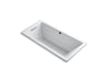 KOHLER K-1822-G-0 Underscore Rectangle 66" x 32" drop-in BubbleMassage(TM) Air Bath
