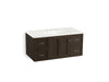 KOHLER K-99563-1WC Damask 42" wall-hung bathroom vanity cabinet with 1 door and 4 drawers