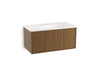KOHLER K-99561-1WM Jute 42" wall-hung bathroom vanity cabinet with 1 door and 2 drawers