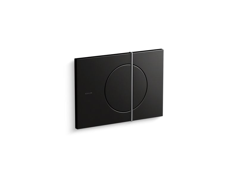 KOHLER 75891-GB1 Note Flush Actuator Plate For 2"X 4" In-Wall Tank And Carrier System in Glossy Black with Polished Chrome Accents