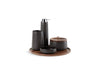 KOHLER K-29590-TB2 Bente Five-piece countertop accessory set, Ebony Pearl