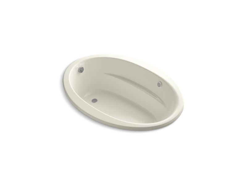 KOHLER K-1162-GW-96 Sunward 60" x 42" drop-in BubbleMassage(TM) Air Bath with Bask heated surface and reversible drain