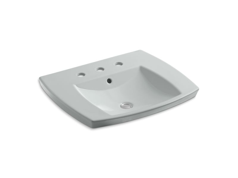 KOHLER K-2381-8-95 Kelston Drop-in bathroom sink with 8" widespread faucet holes