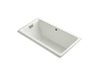 KOHLER K-856-GBN-NY Tea-for-Two 66" x 36" drop-in BubbleMassage air bath with Vibrant Brushed Nickel airjet finish