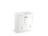 KOHLER K-99529-TK-1WA Poplin 30" bathroom vanity cabinet with toe kick, 2 doors and 1 drawer