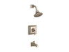 KOHLER TS461-4S-BV Memoirs Stately Rite-Temp Bath And Shower Valve Trim With Lever Handle, Spout And 2.5 Gpm Showerhead in Vibrant Brushed Bronze