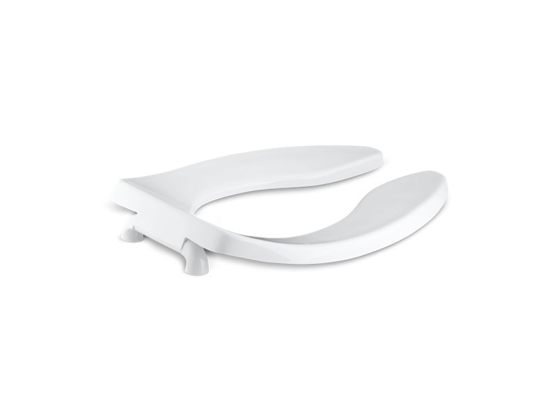 KOHLER K-4666-SC-0 Lustra Elongated toilet seat with self-sustaining check hinge