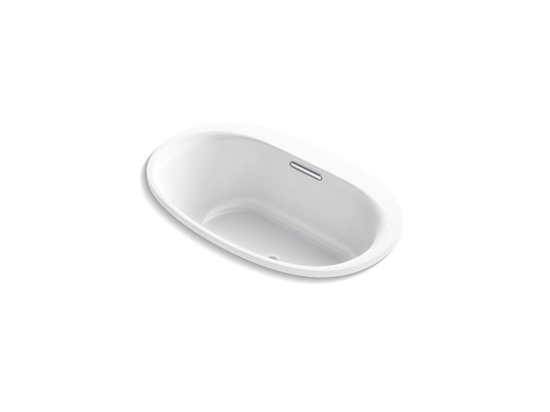 KOHLER K-5714-VBW Underscore 59-11/16" x 35-5/8" drop-in VibrAcoustic bath with Bask heated surface