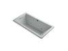 KOHLER K-1822-GCW-95 Underscore Rectangle 66" x 32" drop-in BubbleMassage(TM) Air Bath with reversible drain and Bask(TM) heated surface