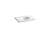 KOHLER K-2796-8 Ceramic/Impressions 31" Vitreous china vanity top with integrated oval sink