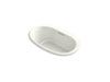 KOHLER K-5714-VBW Underscore 59-11/16" x 35-5/8" drop-in VibrAcoustic bath with Bask heated surface