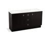 KOHLER K-99511-TK-1WU Jacquard 60" bathroom vanity cabinet with toe kick, 2 doors and 3 drawers