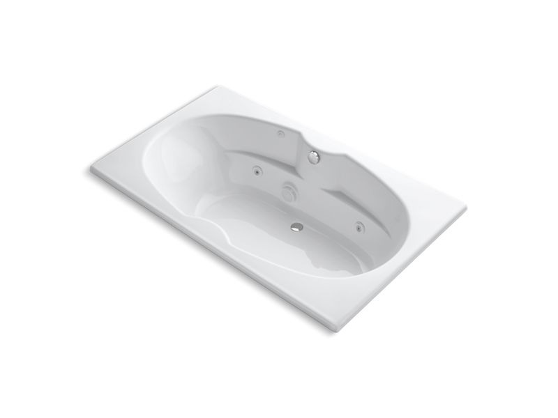 KOHLER K-1131-H-0 7242 72" x 42" drop-in whirlpool with heater