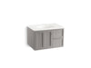 KOHLER K-99517-R-1WT Damask 30" wall-hung bathroom vanity cabinet with 1 door and 2 drawers on right