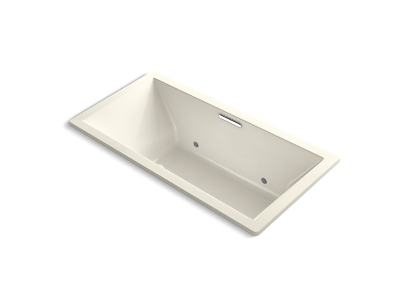 KOHLER K-1835-GCR-96 Underscore Rectangle 72" x 36" drop-in BubbleMassage(TM) Air Bath with chromatherapy and center drain