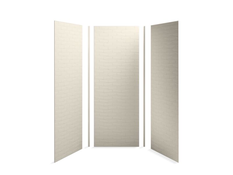 KOHLER 97611-T01-G9 Choreograph 36" X 36" X 96" Shower Wall Kit, Brick Texture in Sandbar