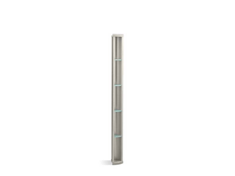 KOHLER 1840-MX Pilaster Shower Locker 6-3/16" X 61" Shower Locker(R) Storage in Matte Nickel