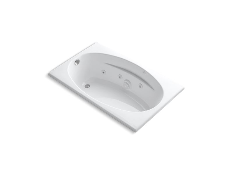 KOHLER K-1139-H-0 6036 60" x 36" drop-in whirlpool with heater