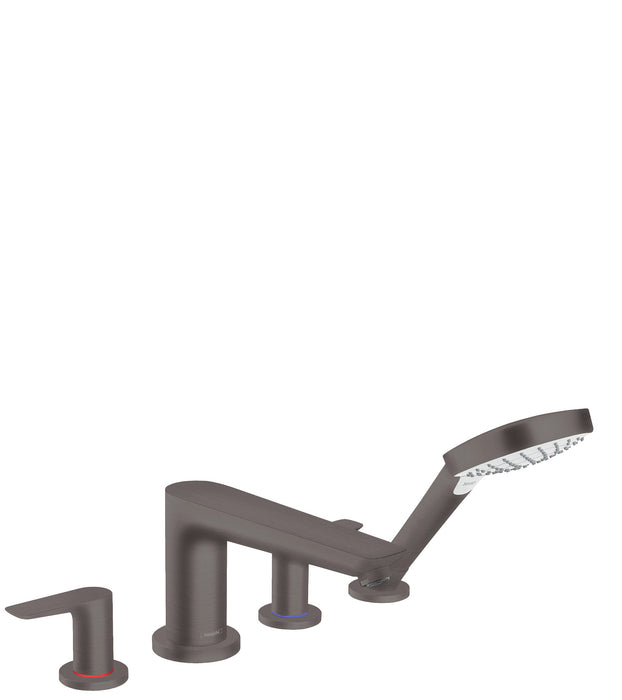 hansgrohe Talis E 4-Hole Roman Tub Set Trim with 1.8 GPM Handshower