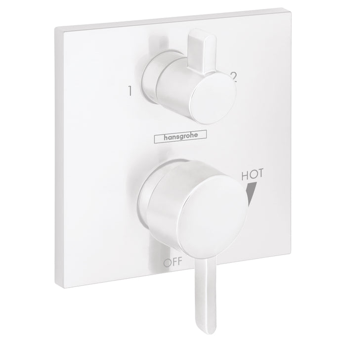 hansgrohe Ecostat Pressure Balance Trim Square with Diverter