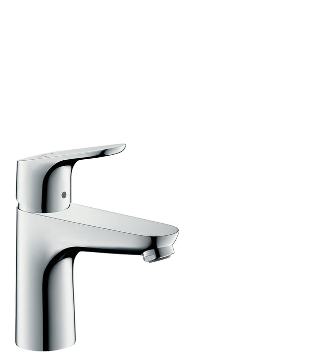 hansgrohe Focus Single-Hole Faucet 100 with Pop-Up Drain, 1.2 GPM