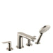 hansgrohe Metris 4-Hole Roman Tub Set Trim with 1.75 GPM Handshower
