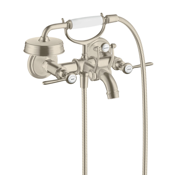 AXOR Montreux 2-Handle Wall-Mounted Tub Filler with Lever Handles and 1.8 GPM Handshower
