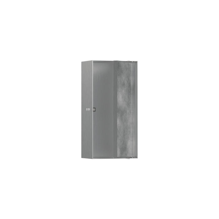 hansgrohe XtraStoris Rock Wall Niche with Tileable Door 12"x 6"x 4"