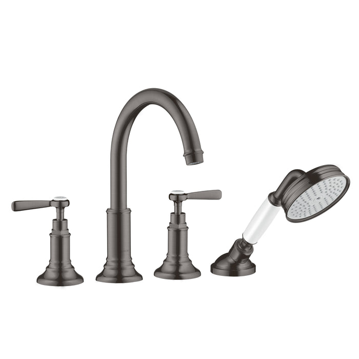 AXOR Montreux 4-Hole Roman Tub Set Trim with Lever Handles and 1.8 GPM Handshower