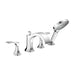 hansgrohe Locarno 4-Hole Roman Tub Set Trim with 1.75 GPM Handshower