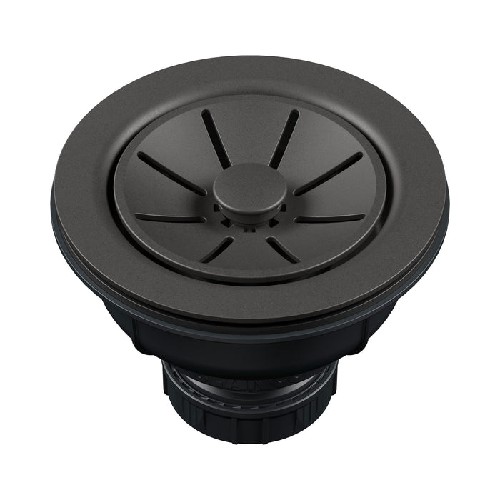 BLANCO Essential Silgranit Color-Matched 3.5" Basket Strainer with Turn-to-Close Design - Cinder