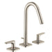 AXOR Citterio M Widespread Faucet 160 with Pop-Up Drain, 1.2 GPM