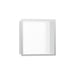 hansgrohe XtraStoris Individual Wall Niche Matte White with Design Frame 12"x 12"x 4"