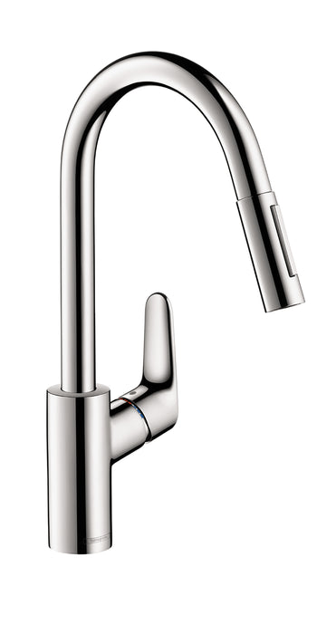 hansgrohe Focus HighArc Kitchen Faucet, 2-Spray Pull-Down, 1.75 GPM