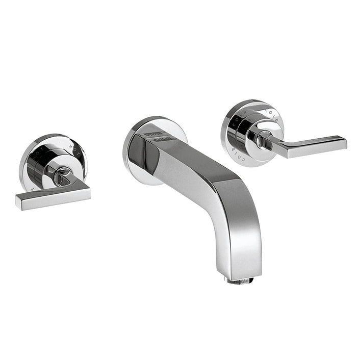 AXOR Citterio Wall-Mounted Widespread Faucet Trim with Lever Handles, 1.2 GPM
