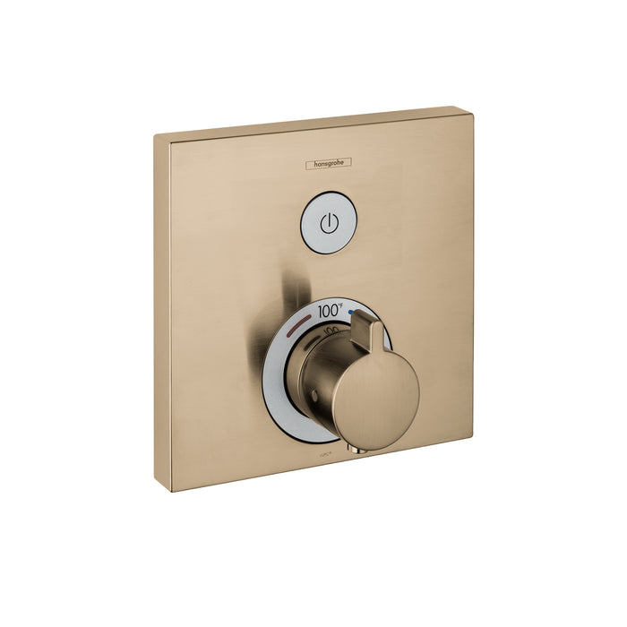 hansgrohe ShowerSelect Thermostatic Trim for 1 Function, Square