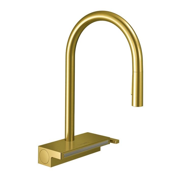 hansgrohe Aquno Select HighArc Kitchen Faucet, 3-Spray Pull-Down, 1.75 GPM
