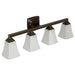 Moen Four Globe Bath Light