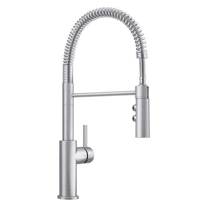 BLANCO Catris Semi-Pro Pull-Down Dual-Spray Kitchen Faucet - Pvd Steel